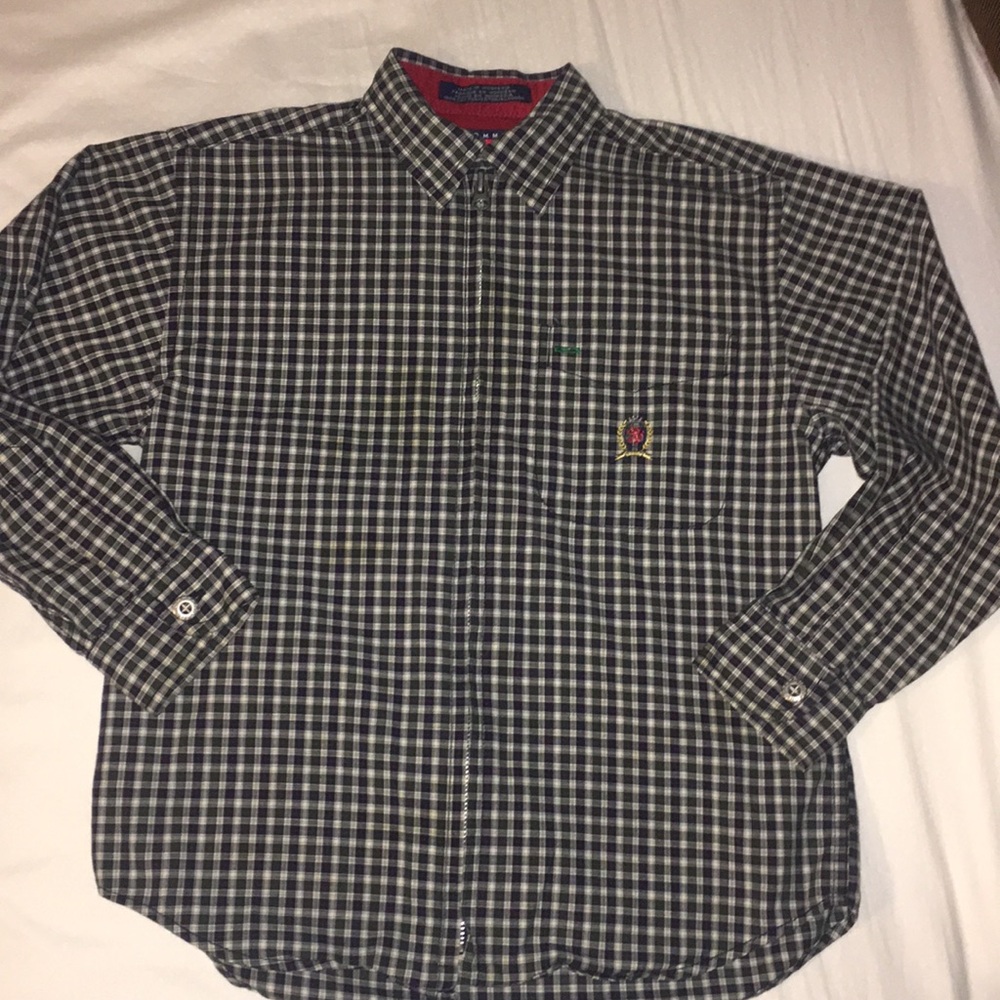 🦋EUC🦋. Tommy Hilfiger Zip Dress Shirt